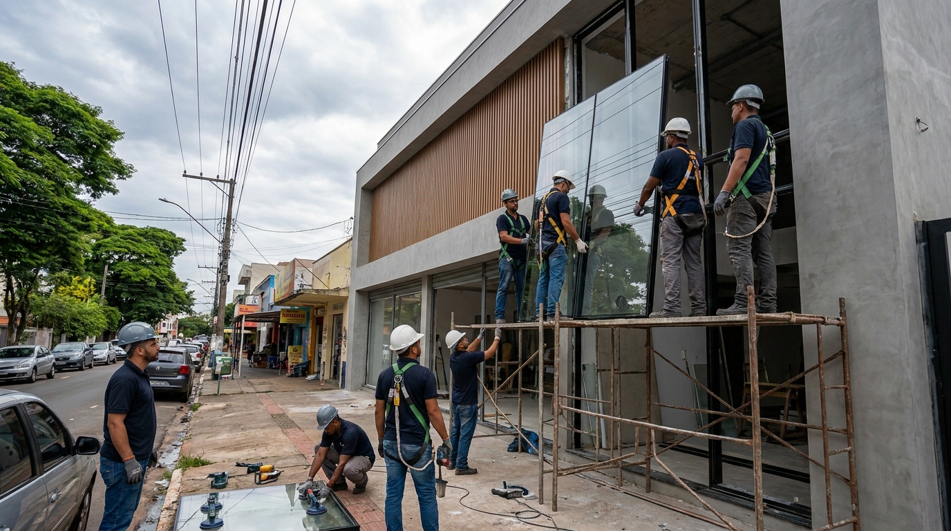 Fachada de Vidro em Franca‑SP