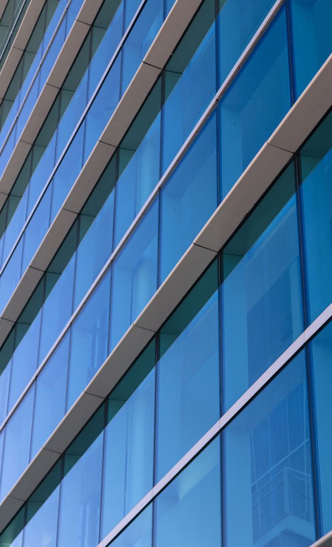 fachada de vidro em Franca